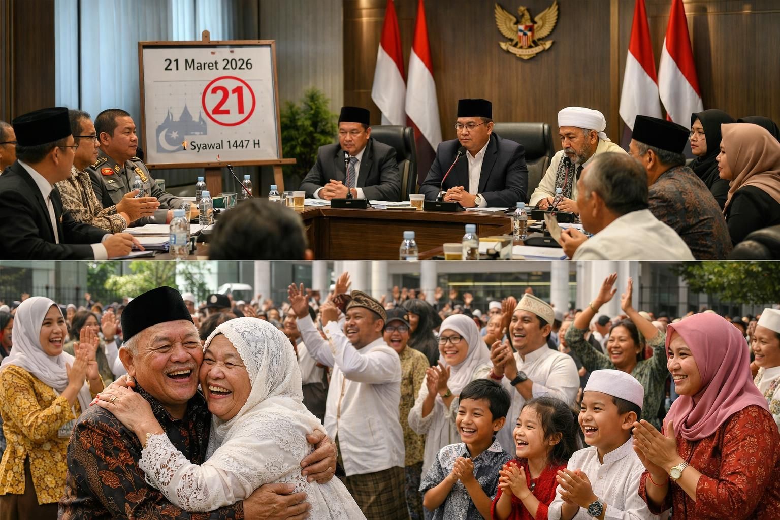 pemerintah secara resmi mengumumkan tanggal lebaran idul fitri 2026 jatuh pada 1 syawal 1447 h, yaitu 21 maret 2026. simak hasil sidang isbat dan implikasinya bagi masyarakat dalam merayakan hari kemenangan.