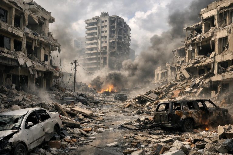 serangan rudal iran mengguncang israel, menyebabkan bangunan hancur dan jalanan dipenuhi puing-puing, menimbulkan ketegangan dan kekhawatiran di wilayah tersebut.