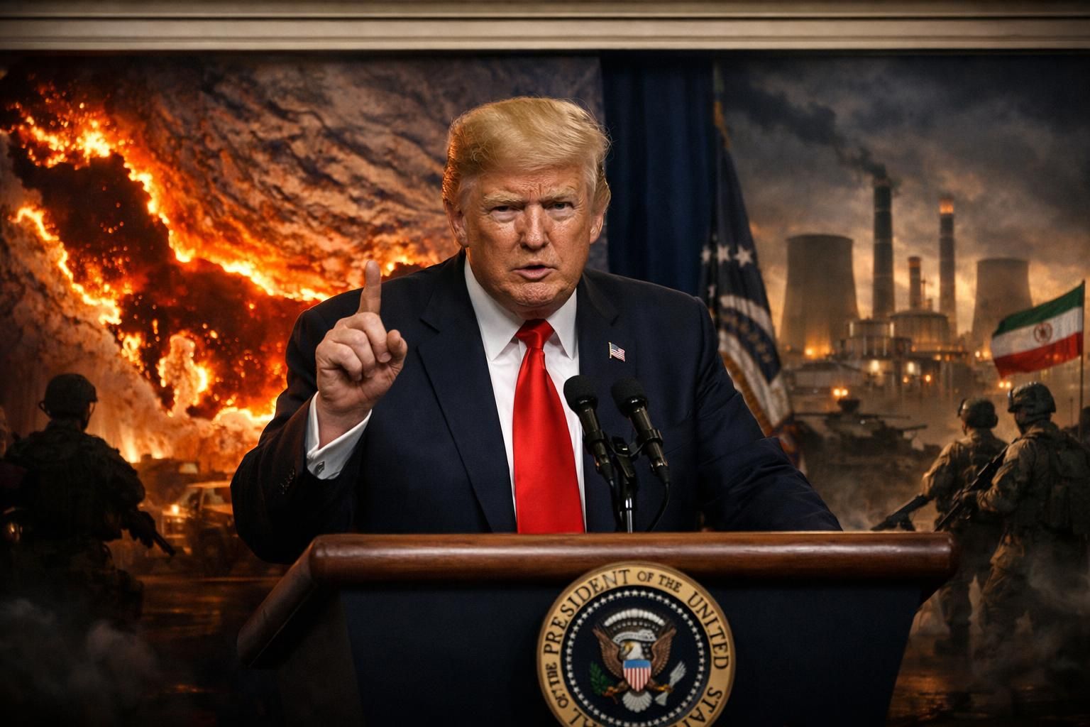 trump memberikan ultimatum kepada iran untuk membuka selat hormuz, ancamkan penghancuran pembangkit listrik oleh as jika tidak dipatuhi, laporkan oleh bbc.