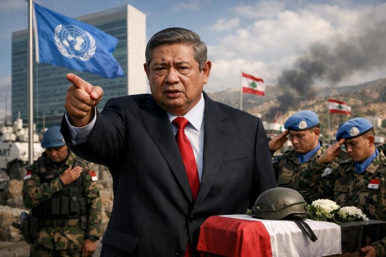 sby mendesak pbb untuk menghentikan misi unifil setelah tiga prajurit tni gugur di lebanon, menyoroti situasi yang semakin memburuk dan perlunya tindakan cepat.