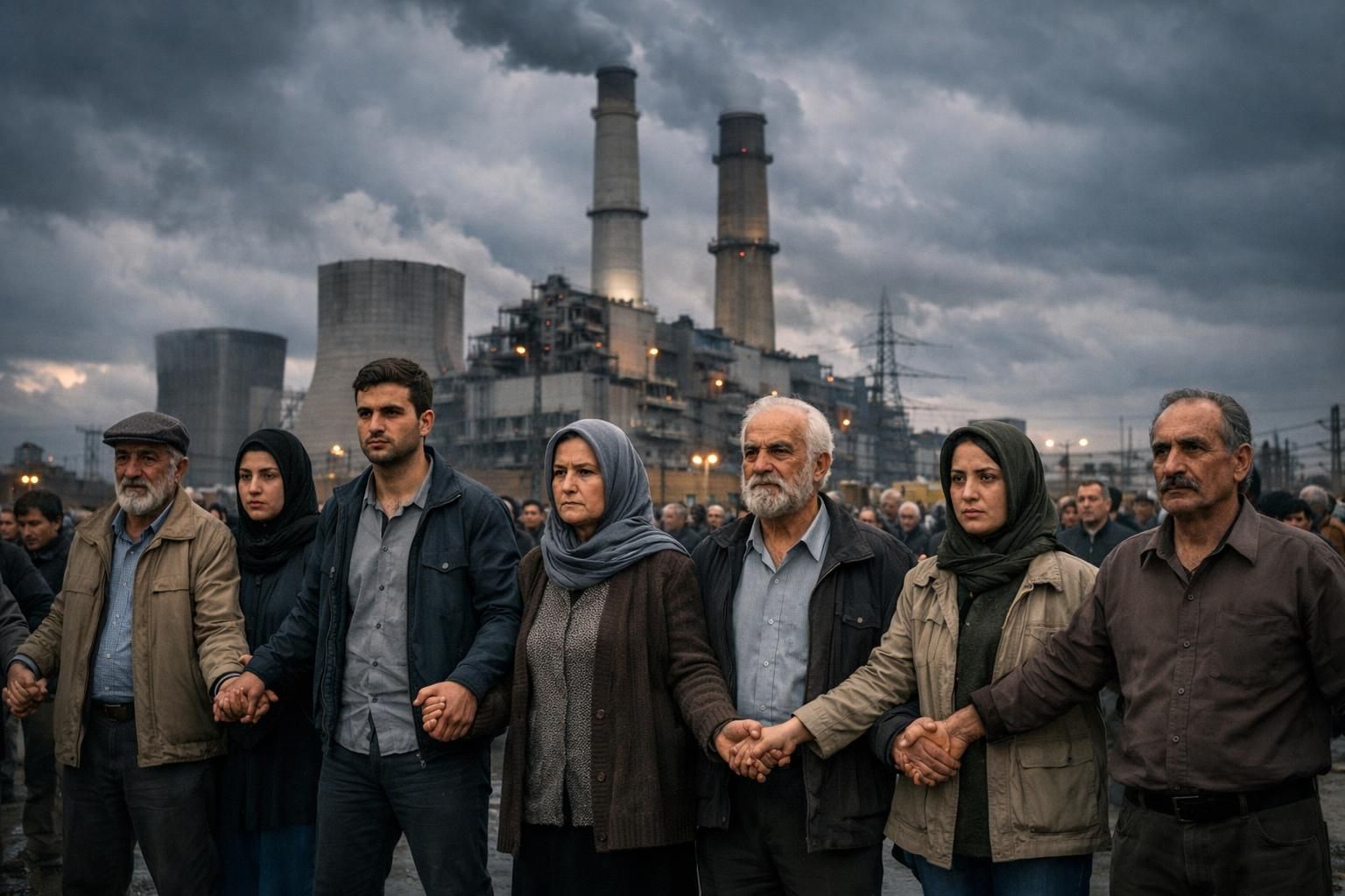 trump mengancam serang pembangkit listrik, iran mengajak warga membentuk rantai manusia untuk menjaga keamanan dan melindungi fasilitas penting negara.