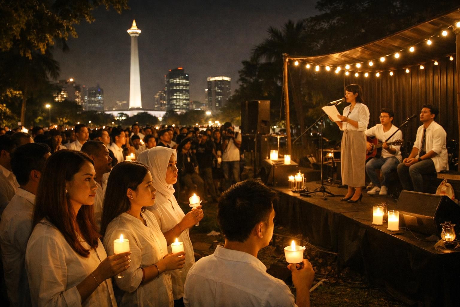 deretan selebriti berkumpul bersama dalam doa menjelang keputusan penting kasus nadiem makarim, memperlihatkan solidaritas dan harapan di kompas.com.