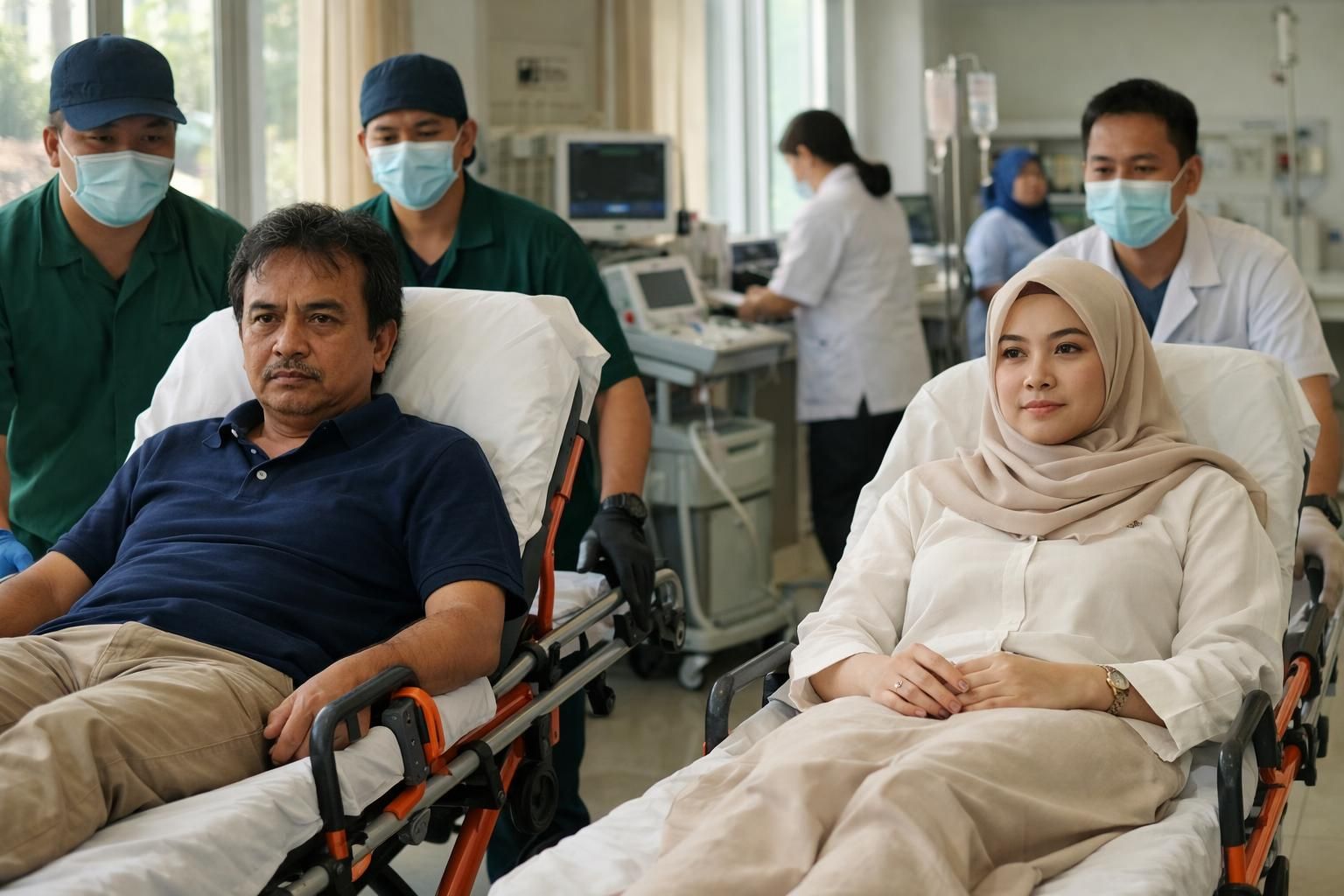 roy suryo dan dr. tifa dibawa ke rs polri untuk menjalani pemeriksaan kesehatan, dilaporkan oleh detiknews.