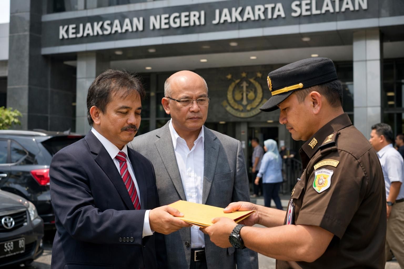 roy suryo dan dr tifa resmi menyerahkan berkas dan tiba di kejari jaksel untuk menjalani proses hukum terkait kasus yang sedang berlangsung.