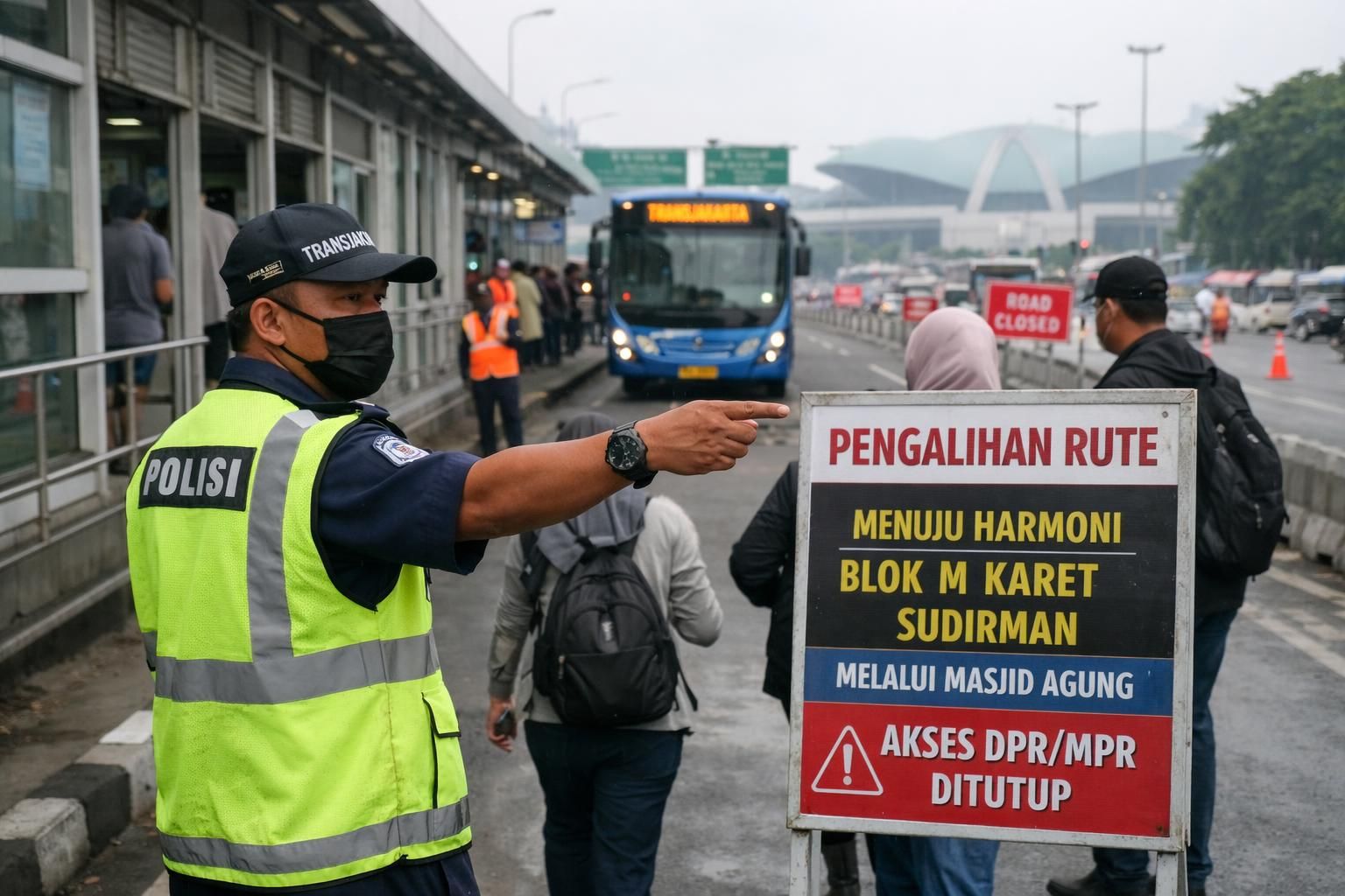 beberapa rute transjakarta terhenti sementara akibat penutupan jalan, menyebabkan perubahan layanan dan rute alternatif. dapatkan informasi terbaru di kompas.com.