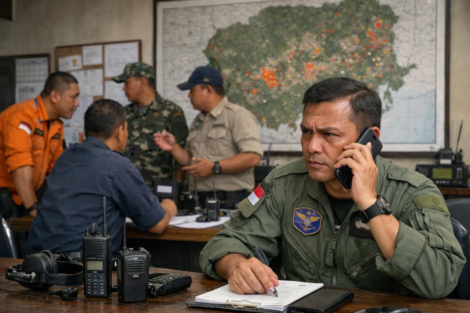 detik-detik prabowo melakukan panggilan telepon saat rapat, meminta perlengkapan tambahan untuk menangani kebakaran hutan dan lahan (karhutla) - berita terbaru dari detiknews.