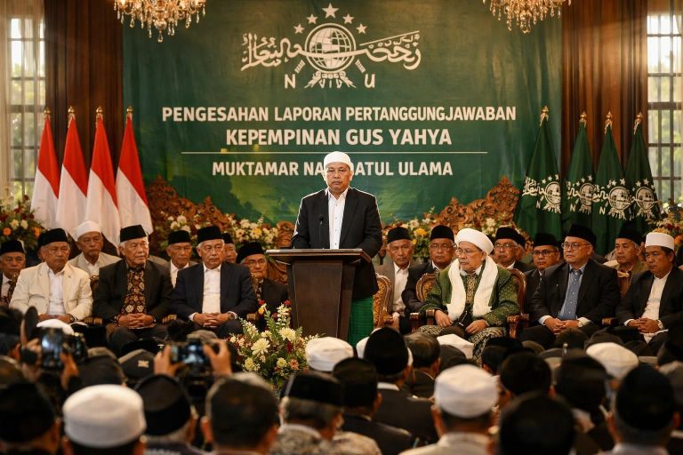 lpj kepemimpinan gus yahya resmi disahkan dalam muktamar nu, menandai langkah penting dalam perjalanan organisasi dan kepemimpinan terbaru.