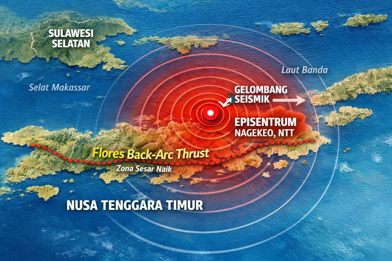 mengungkap penyebab gempa berkekuatan m 7 di ntt yang memicu tsunami dan mengguncang sulawesi selatan. simak informasi terkini dan analisis mendalam di detiknews.
