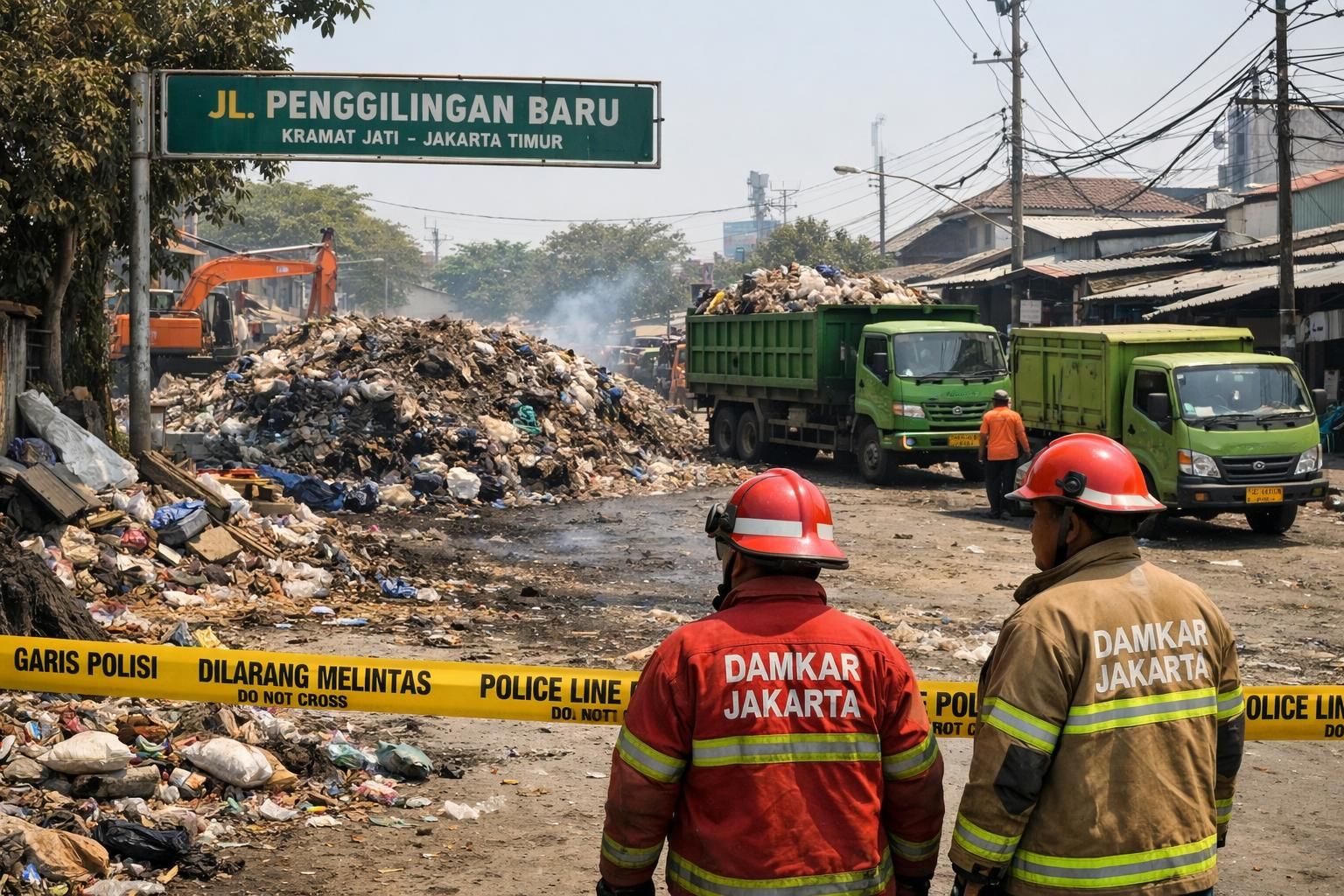 pemprov akan menutup tps ilegal di lokasi tragedi petugas damkar yang meninggal di jaktim untuk meningkatkan keselamatan dan ketertiban.